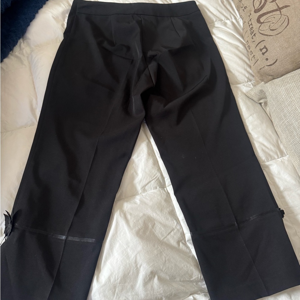 Joseph Ribkoff Elegant Black Wide Leg Trousers - Picture 4 of 7